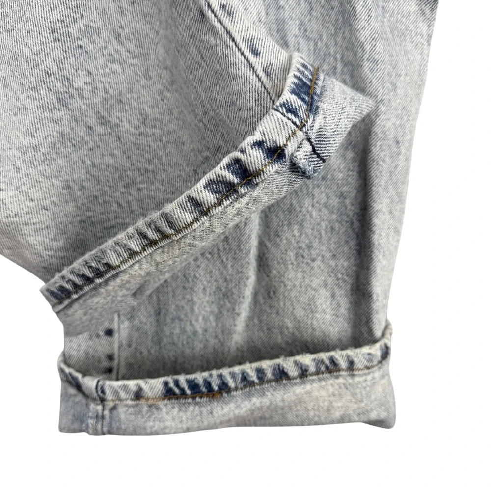 Rustler Mens Acid Wash Denim Jeans 48x30 Made in USA Vintage‎ Straight Leg Blue